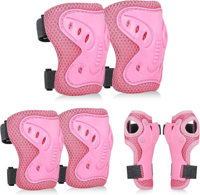 Kinder Beschermingsset - Valbescherming Set - Buitensporten - Verstelbare Banden - 3-8 Jaar - Roze