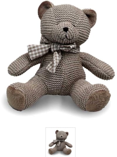 Taupe beer, Beer, Knuffel, Baby, Cadeau, Babyshower, Plush Tubby 17x17x19cm taupe