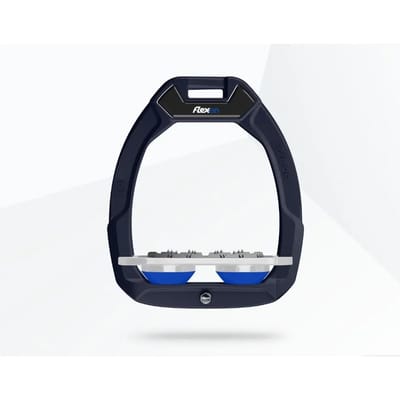 Veiligheid verstelbare stijgbeugels Plat Ultra Grip Groen/Grijs/Blauw Flex-On Safe-On