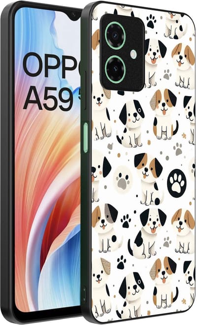 Smartphonica Telefoonhoesje Geschikt voor Oppo A59 met honden opdruk - TPU backcover case dog design geschikt voor Oppo A59