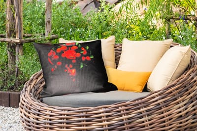 Buitenkussens - Tuin - Vrouw - lychee - exotisch - 50x30 cm