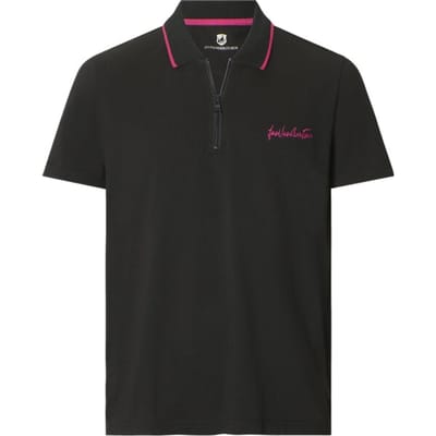 Jan Vanderstorm herren Poloshirt - 52/54 - zwart - Plus Size