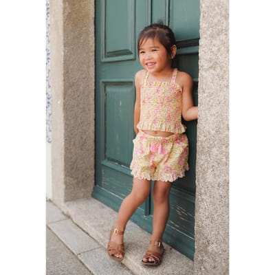 Louise Misha Top Malika Lem Patchouli Spring Size: 4Y | Shirts Outlet | Unisex | Geel