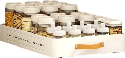 Uittrekbare Ladekast 35 cm - Keukenorganizer - 1-Laags - Zonder Boren - Wit