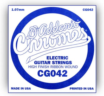 D'Addario CG042 Flat wound enkele snaar - Enkele snaar voor gitaar