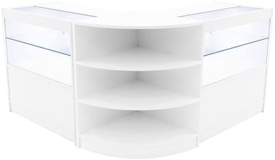 Andromeda led winkel toonbank set - wit - lm60 & 2x c900 - led