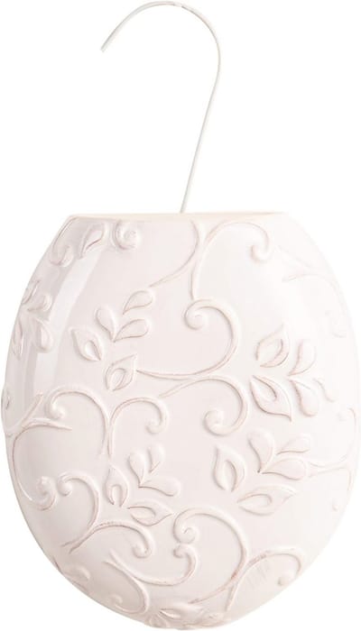 Ovale luchtbevochtiger met keramische bloemen - Shabby Chic stijl