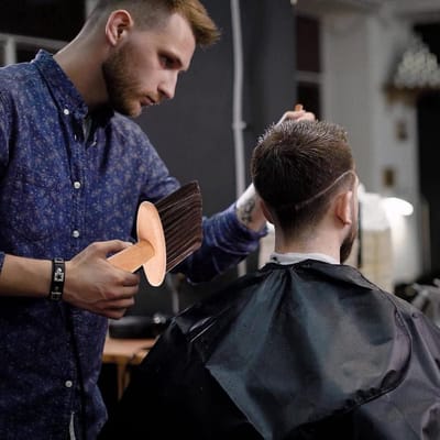 Missan Borstel - Borstelreiniger kapper Hoog Kwaliteit/Nekborstel/Nekkwast/Professionele Barber Brush