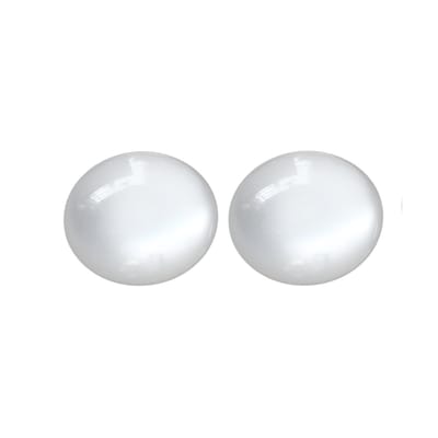 Clip oorbellen- Opaal- wit- 2 cm- geen gaatje- Charme Bijoux
