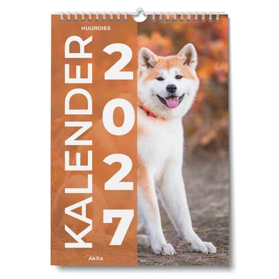 Huurdies Kalender 2027 - Nederland - 35x24cm