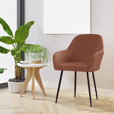 Rekbare Stoelhoezen voor Eetkamerstoelen - Universele Bescherming voor Keuken en Eetkamer - 1 Stuk Donkerbruin