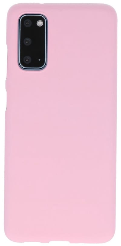 Hoesje Geschikt voor de Samsung Galaxy S20 - Backcover Color Telefoonhoesje - Roze
