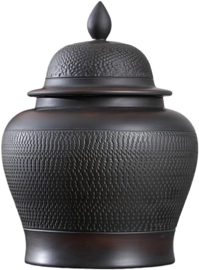 Paars aardewerk handgemaakte theepot algemene pot ontwaken theepot huishoudelijke keramische Chinese retro theeceremonie meubels Koffiedikopslag (Color : L)
