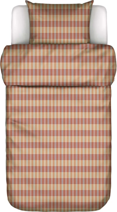 Marc O'Polo Hillan Dekbedovertrek Dark coral - Eenpersoons – 140x200/220 cm