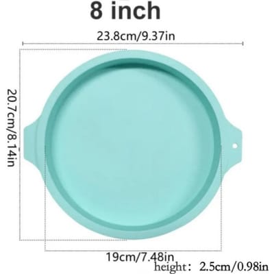 8 Inch Ronde Siliconen Laagjescakevorm Siliconen Mousse Cakevorm Laagjescake Ronde Vorm Vorm Cake Bakgereedschap Keukengereedschap groen