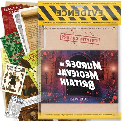 Cryptic Killers Unsolved Murder Mystery Game – Cold Case Files Investigation Detective Evidence & Crime File – Individuals, Date Nights & Party Games – Murder in Medieval Britain