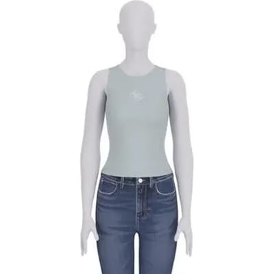 Guess W6rp39kd092 Mouwloos T-shirt Blauw XS Vrouw