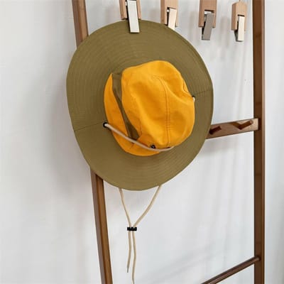 Japanse Outdoor Camping Trekkoord Vissershoed Heren Winddicht Touw Vissen Grote Rand Sneldrogend Dunne Zonbescherming Pot Hoed Dames Zomer 56-58cm