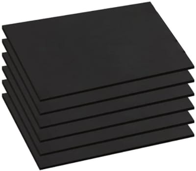 Schuimplaten - EVA Vellen - Hobby Knutsels - Geluidsabsorberend - 300x400mm 6 Stuks - Zwart