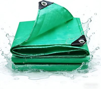 Waterdicht Zeil - Afdekzeil Beschermhoes - Buiten Beschermen - Versterkte Randen - 150 x 220 cm - Groen