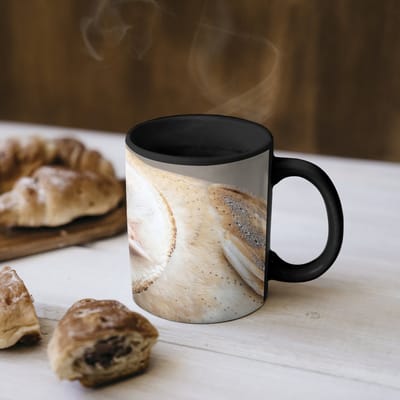 Magische Mok - Foto op Warmte Mokken - Koffiemok - Uil - Bruin - Wit - Magic Mok - Beker - 350 ML - Theemok