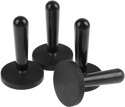Dailygoods- Magneten Auto Wrap Gripper - 4 Stuks - Zwart - PP + Magneet - 6.9*0.6*4.3cm - Krachtig Magnetisch Gereedschap - Magnetische Houder