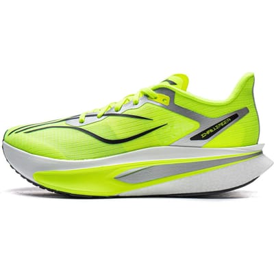 Li Ning Feidian 6 Challenger Ultra Technologie Schokabsorberend Duurzaam Antislip Lage Top Koolstofplaat Casual Marathon Training Hardloopschoenen ARMW003-1 45 yellow