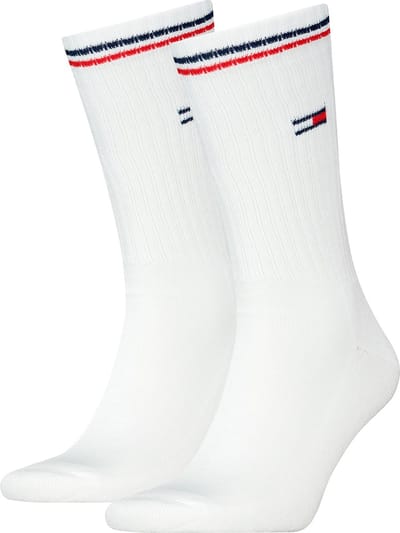 Tommy Hilfiger Lifestyle Crew Sokken/lange tennissokken voor dames en heren, set van 2