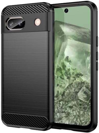 Coverup Hoesje - Geschikt voor Google Pixel 8a Hoesje - Coverup Armor Brushed TPU Back Cover - Zwart