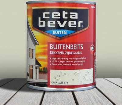 Cetabever Dekkende Buitenbeits - 0,75 liter - Cremewit