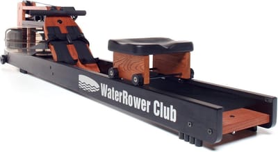 WaterRower Club Roeitrainer – Notenhout & Zwart – Waterweerstand – Ergometer – S4 Monitor – Opklapbaar – 200 kg Belastbaar]