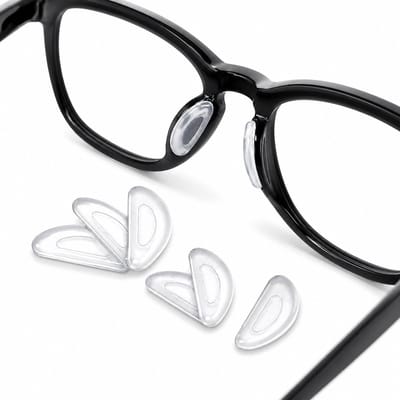 Consumerce® Set van 10 Siliconen Neuspads voor Bril - Wit - Neusvleugels voor Bril - Zelfklevend - Pads - Plakpads - Zonnebril - Anti-Slip - Festival - Zonnenbril - Dames en Heren