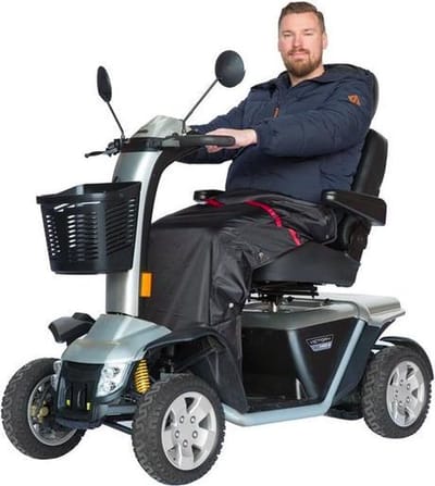 Scootmobiel Schootkleed - Beschermhoes - Warmte & Droogte - Waterafstotend Materiaal - Normale Maat - Zwart