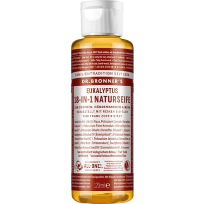 Dr. Bronner's Vloeibare zeep Eucalyptus 18-in-1 natuurlijke Zorg Dames 120 ml