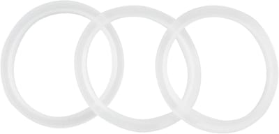 Pop-up badstopper set van 3, vervangende afdichtingen voor wastafel en badkuip, 32 mm binnen- en 38 mm buitendiameter, waterdichte afdichtingen in wit