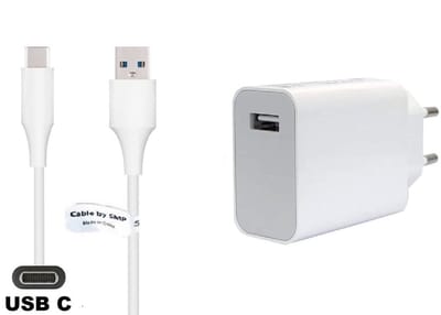 OneOne 45W snellader + 0,2m sterke USB C kabel. Quick Charge lader. Oplader adapter past op Samsung Galaxy A33, A52, A53, A6s, A70, A71, A72, A73, A80, A90, C7 Pro, C9 Pro, Galaxy F02s, F12, F13, F22, F23, F52