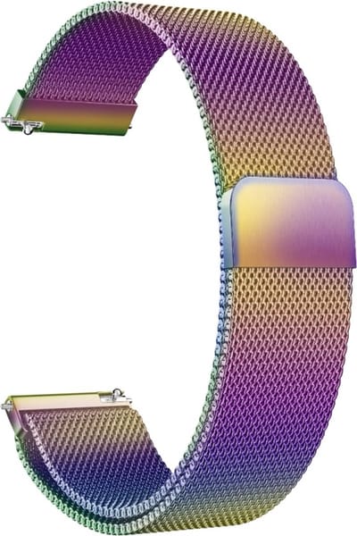 Milanees bandje - geschikt voor Garmin Venu (2 Plus) / Venu SQ (2) / Vivomove (Style - Sport) / Vivoactive 3 / 5 / 6 / Forerunner 55 / 165 / 245 / 645 / 570 - 42mm - multicolor
