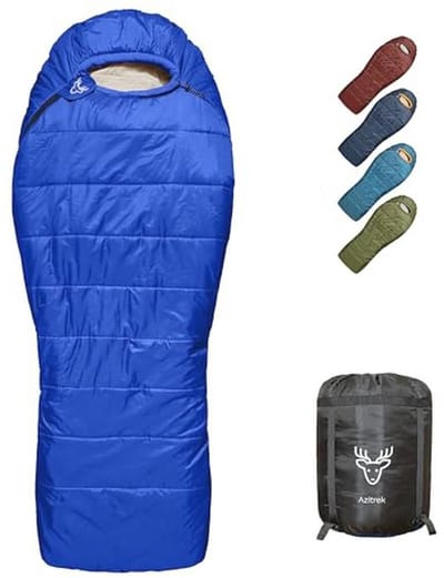 0 Graden Mummie Slaapzak XXL voor Volwassenen en Jongeren - Ideaal voor Koud Weer Campings