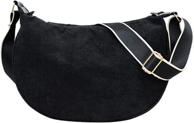 Stijlvolle Corduroy Crossbody Tas voor Vrouwen, Draagbare Dolle Tas met Verstelbare Schouderband voor Dagelijks Gebruik, Winkelen en Reizen