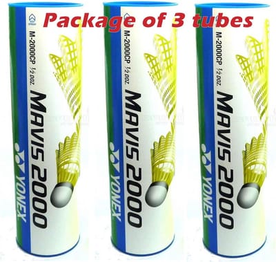 Nylon Toernooi Shuttles voor Badminton (Half Dozijn Verpakking, Geel Medium Snelheid)