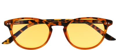 BlueShields QED354 Quincy Beeldschermbril Xtreme blauw licht filter 80% leessterkte +1.00 - Caramel tortoise