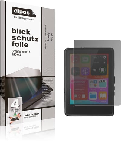 dipos – Matte Privacy Screenprotector geschikt voor Aroeally MP3-D7 | Anti-Spy Beschermfolie