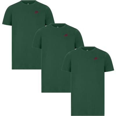 3-pack Nike Sportswear Club T-shirts voor Heren in Groen