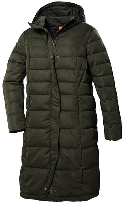 STOY dames winter parka jas - 39793 - donkergroen - padded - maat 46