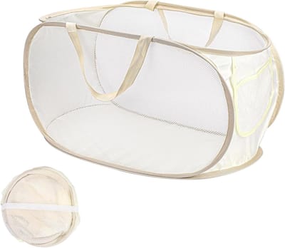 heupwasmand - Vouwbare Wasmand - Nylon Mesh - Ruime Capaciteit - Lichtgewicht en Duurzaam - Voor Thuis en Onderweg