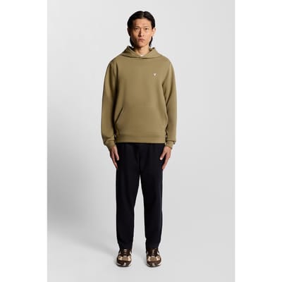 Lyle & Scott Diagonal Weave Hoodie Dusky Green Size: M | Hoodies & Sweatshirts Outlet | Heren | Bruin
