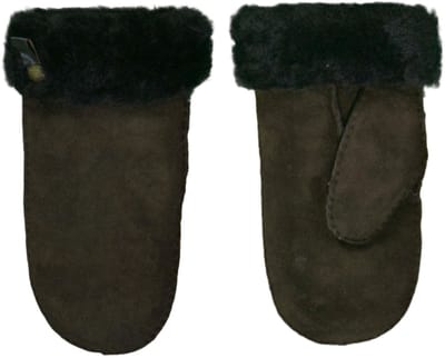 Lamsvacht Wanten Bruin Colour:Bruin Size:XXL
