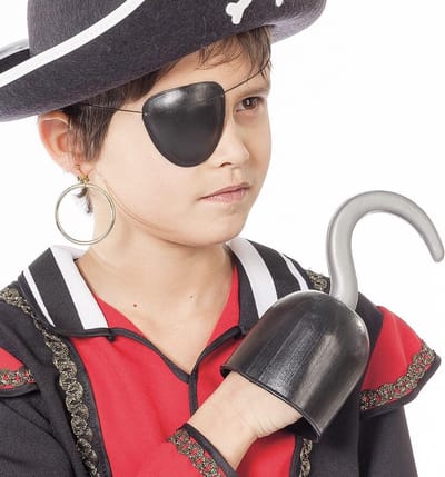 Piratenhaak - Zwart Zilver