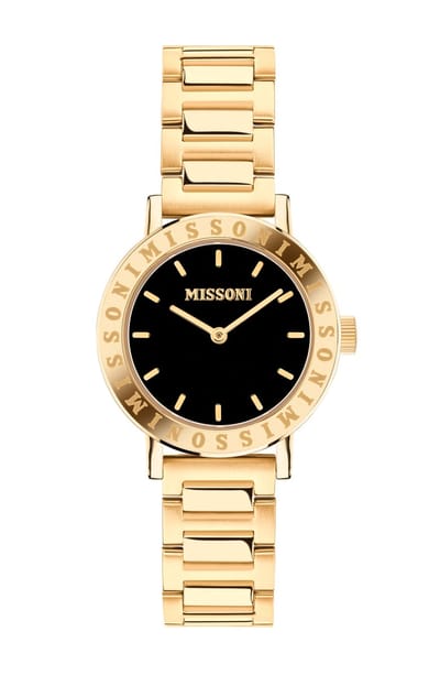 Missoni Lucky Stones MWECA0323 Horloge - Staal - Goudkleurig - Ø 34 mm