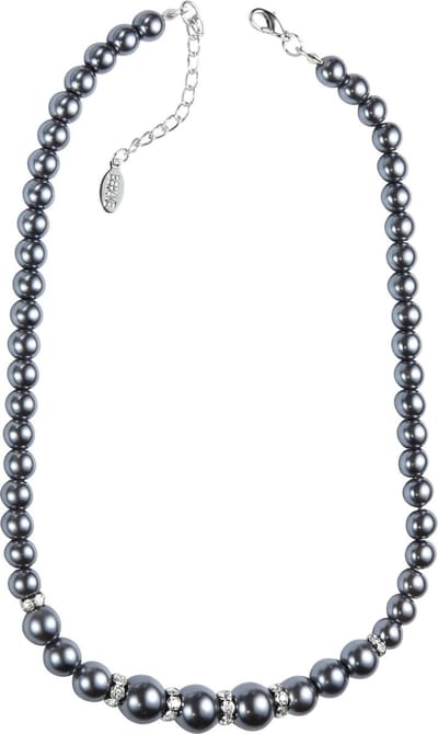 Behave - Ketting met parels en steentjes - 45 cm (verlengketting 5 cm)